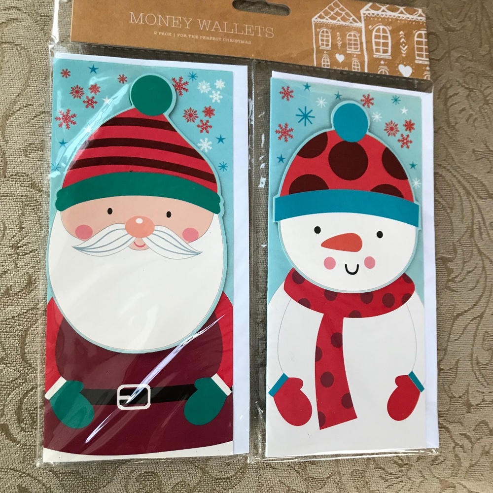 NWOT Set of 2 Believe Money Wallets Santa …